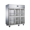 Classical Six Door Upright Display Chiller with Glass